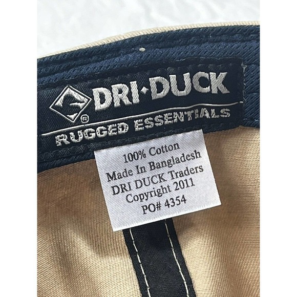 AOS Cap, Austin Oral Surgery Hat Adjustable Strapback DRI-DUCK Patch Logo Tan - Picture 11 of 12